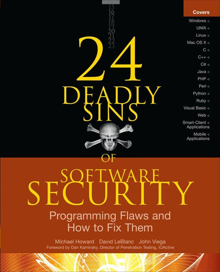 24 deadly sins of software security : programming flaws and how to fix them - 9780071626750