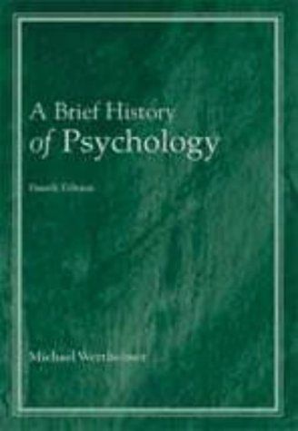 A brief history of psychology - 9780155079977