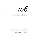 106 Unga dikter ur 80-talet - 9789155034603