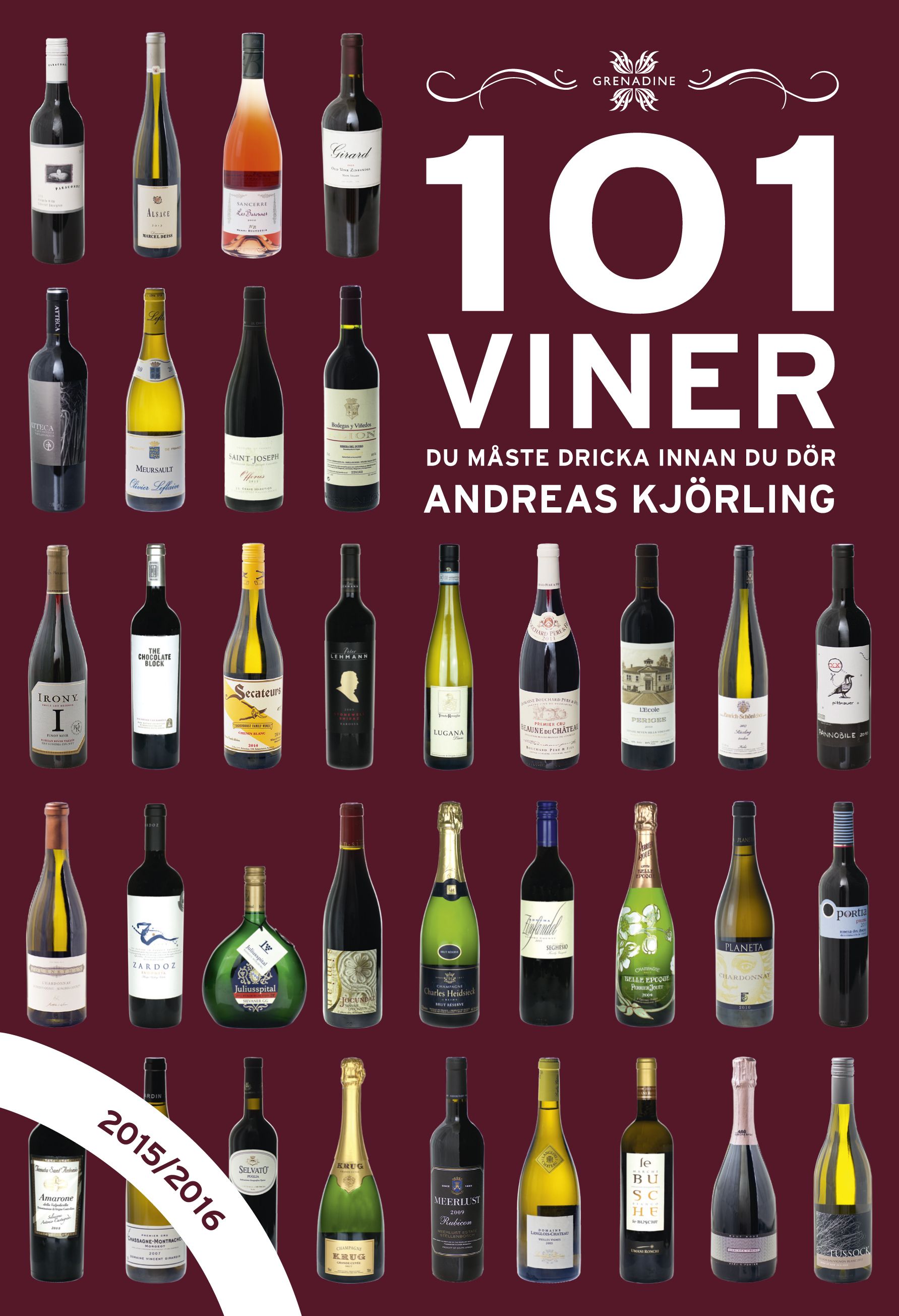 101 viner du måste dricka innan du dör 2015/2016 - 9789186287788